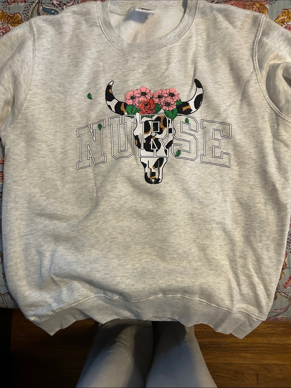 Pacific and co Floral Nurse Sweatshirt